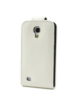 Cover Flip a Portafoglio in Ecopelle per Samsung S4 Mini i9190 (Panna)