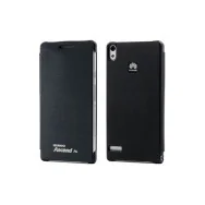 Cover Flip a Portafoglio Slim per Huawei Ascend P6 (Blu Scuro)