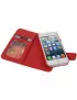Cover Flip a Portafoglio Carta Credito per iPhone 5 5S Rosso 6922123361575