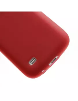 Cover in Silicone per Samsung S4 Mini i9190 Rosso 5712579011855