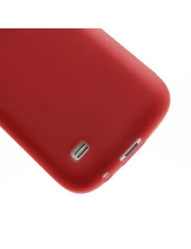 Cover in Silicone per Samsung Galaxy S4 Mini i9190 (Rosso)