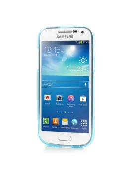 Cover in Silicone per Samsung Galaxy S4 Mini i9190 (Azzurro)