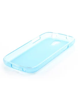 Cover in Silicone per Samsung Galaxy S4 Mini i9190 (Azzurro)