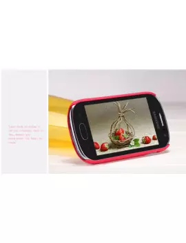 Cover Rigida con Screen Protector per Samsung Galaxy Fame S6810 (Rosso)