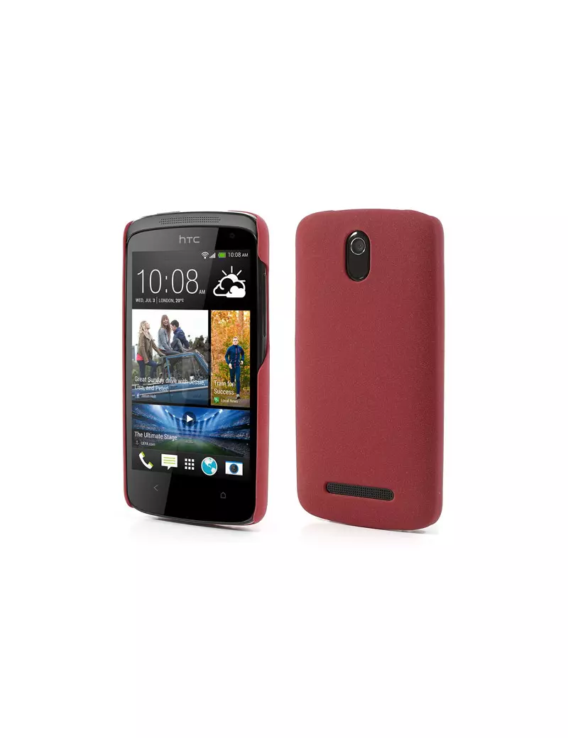 Cover Rigida Satinata HTC Desire 500 Rosso 4054048105353