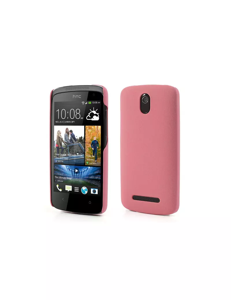 Cover Rigida Satinata HTC Desire 500 Rosa 4054048105360
