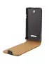 Cover Flip Magnetica in Ecopelle per Sony Xperia E Dual C1605 (Nero)