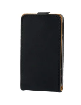 Cover Flip Magnetica in Ecopelle per Sony Xperia E Dual C1605 (Nero)