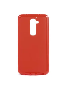 Cover in Silicone per LG G2 Optimus D801 (Rosso)