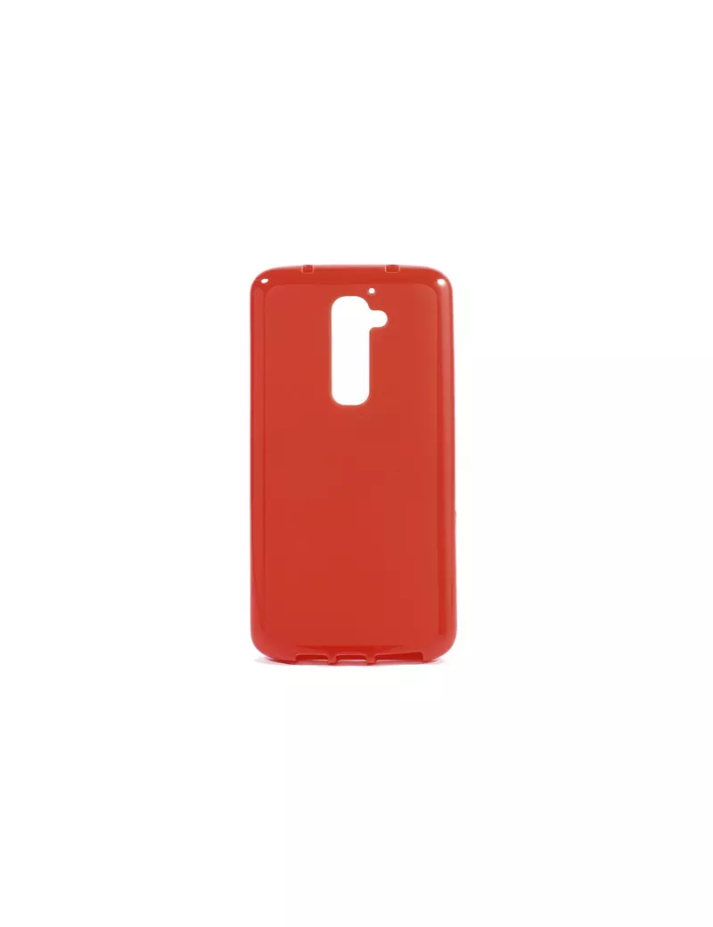 Cover in Silicone per LG G2 Optimus D801 (Rosso)