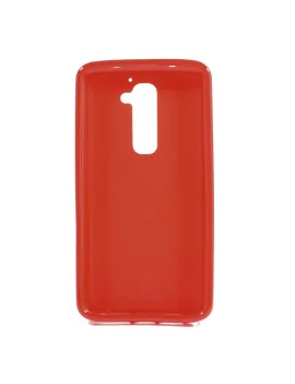 Cover in Silicone per LG G2 Optimus D801 (Rosso)