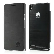 Cover Rigida per Huawei Ascend P6 Metal Style (Nero)