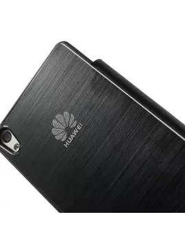 Cover Rigida per Huawei Ascend P6 Metal Style (Nero)
