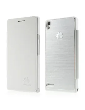 Cover Rigida per Huawei Ascend P6 Metal Style (Bianco)