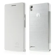 Cover Rigida per Huawei Ascend P6 Metal Style (Bianco)