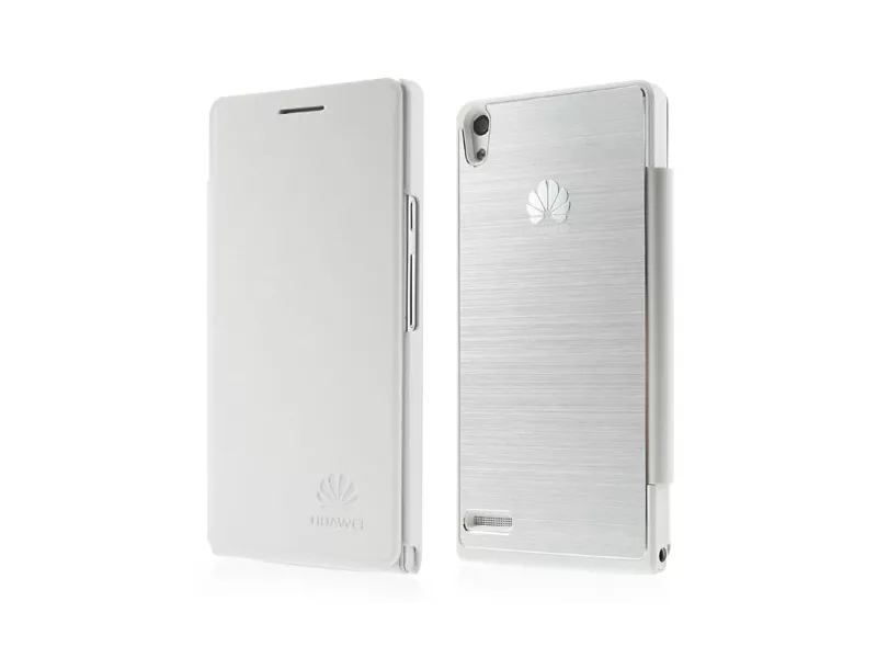 Cover Rigida per Huawei Ascend P6 Metal Style (Bianco)