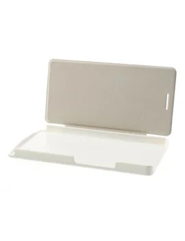 Cover Rigida per Huawei Ascend P6 Metal Style (Bianco)