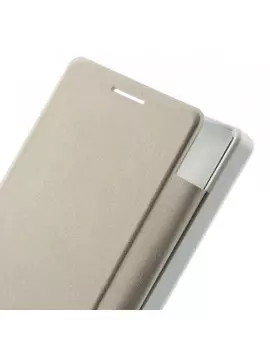 Cover Rigida per Huawei Ascend P6 Metal Style Bianco