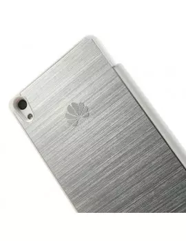 Cover Rigida per Huawei Ascend P6 Metal Style Bianco