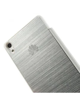 Cover Rigida per Huawei Ascend P6 Metal Style (Bianco)