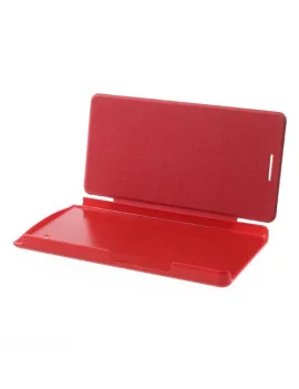 Cover Rigida per Huawei Ascend P6 Metal Style (Rosso)