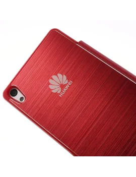 Cover Rigida per Huawei Ascend P6 Metal Style (Rosso)
