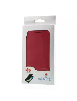 Cover Rigida per Huawei Ascend P6 Metal Style Rosso