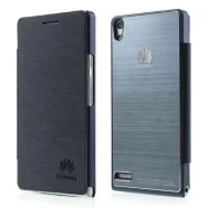 Cover Rigida per Huawei Ascend P6 Metal Style (Blu Scuro)