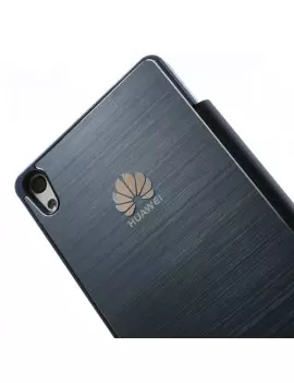 Cover Rigida per Huawei Ascend P6 Metal Style Blu Scuro