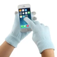 Guanti Touch Screen Unisex per Smartphone e Tablet (Azzurro)