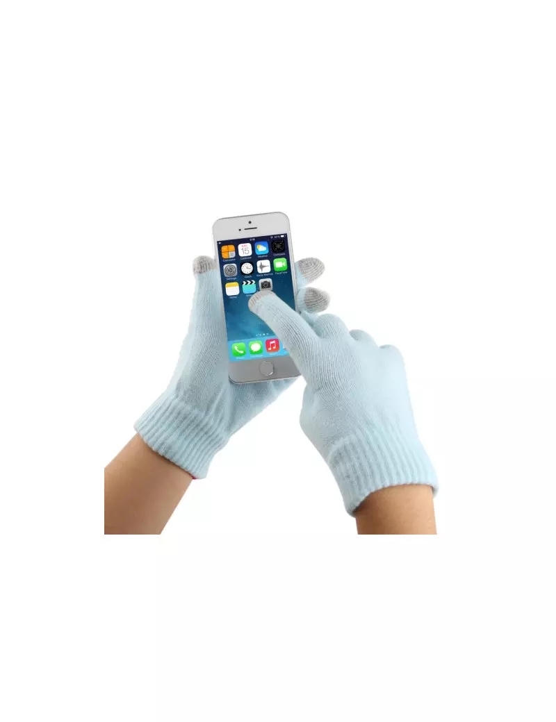 Guanti Touch Screen Unisex Smartphone Tablet Azzurro 6922665528146