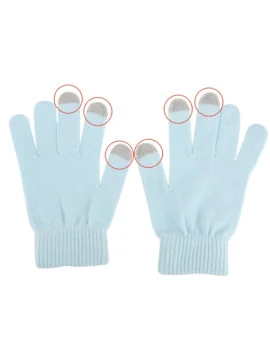 Guanti Touch Screen Unisex per Smartphone e Tablet (Azzurro)