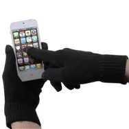 Guanti Touch Screen Unisex per Smartphone e Tablet (Nero)