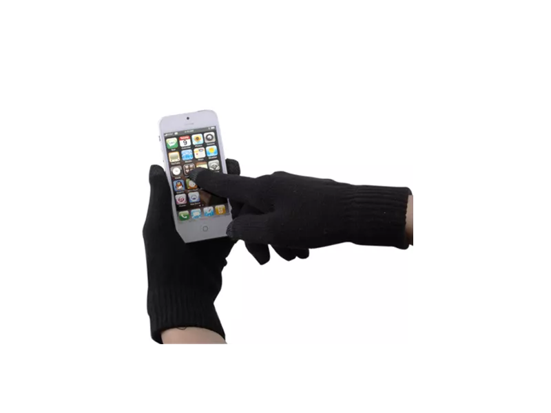 Guanti Touch Screen Unisex per Smartphone e Tablet (Nero)