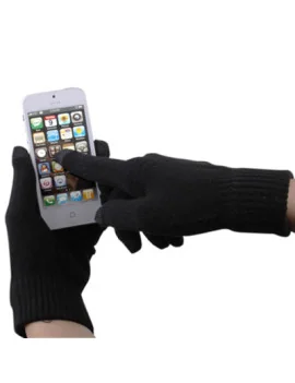 Guanti Touch Screen Unisex per Smartphone e Tablet (Nero)