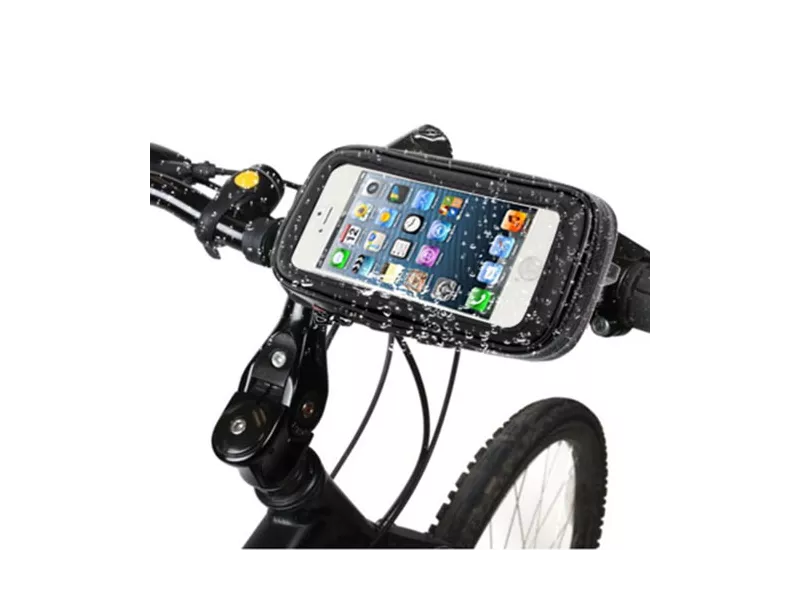 Supporto Bici Impermeabile per iPhone 5 5C 5S (Nero)