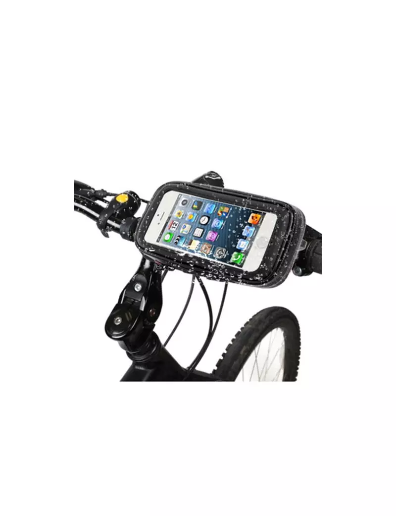 Supporto Bici Impermeabile per iPhone 5 5C 5S (Nero)