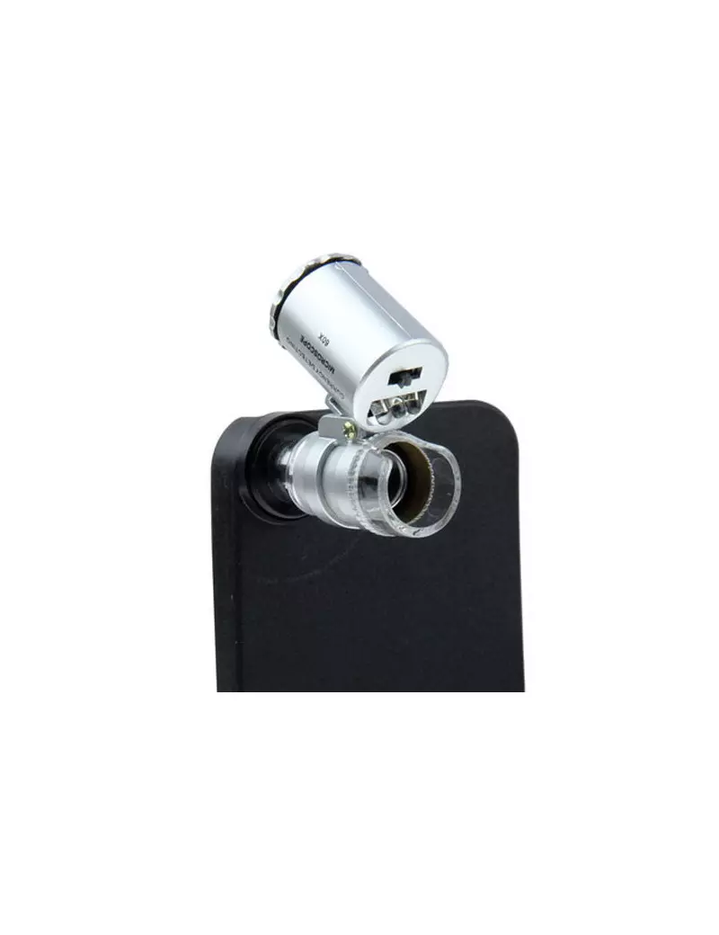 Microscopio Portatile 60x con Illuminazione LED per Apple iPhone 5 5S