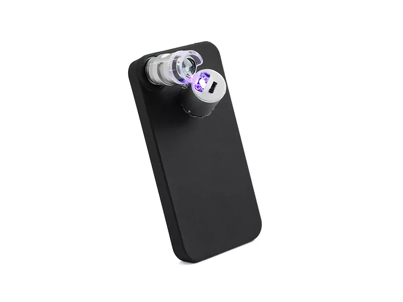 Microscopio 60x Portatile con Illuminazione LED per Apple iPhone 4 4S Microscopio 60x Portatile con Illuminazione LED per Apple iPhone 4 4S