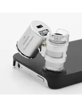 Microscopio 60x Portatile con Illuminazione LED per Apple iPhone 4 4S