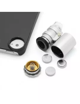 Microscopio 60x Portatile con Illuminazione LED per Apple iPhone 4 4S