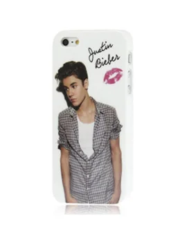 Cover Rigida per Apple iPhone 5 5S (Justin Bieber Bacio)