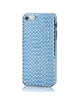 Cover Strass Glamour Donn iPhone 5 5S Azzurro 6922602606975