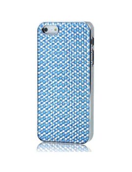 Cover Strass Glamour Donna per Apple iPhone 5 5S (Azzurro)