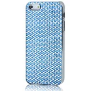 Cover Strass Glamour Donna per Apple iPhone 5 5S (Azzurro)