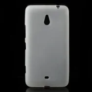 Cover in TPU Silicone per Nokia Lumia 1320 (Bianco Trasparente)