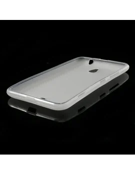 Cover in TPU Silicone per Nokia Lumia 1320 (Bianco Trasparente)