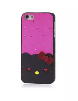 Cover Gatto Lilla Strass per iPhone 5 5S 6922110578894