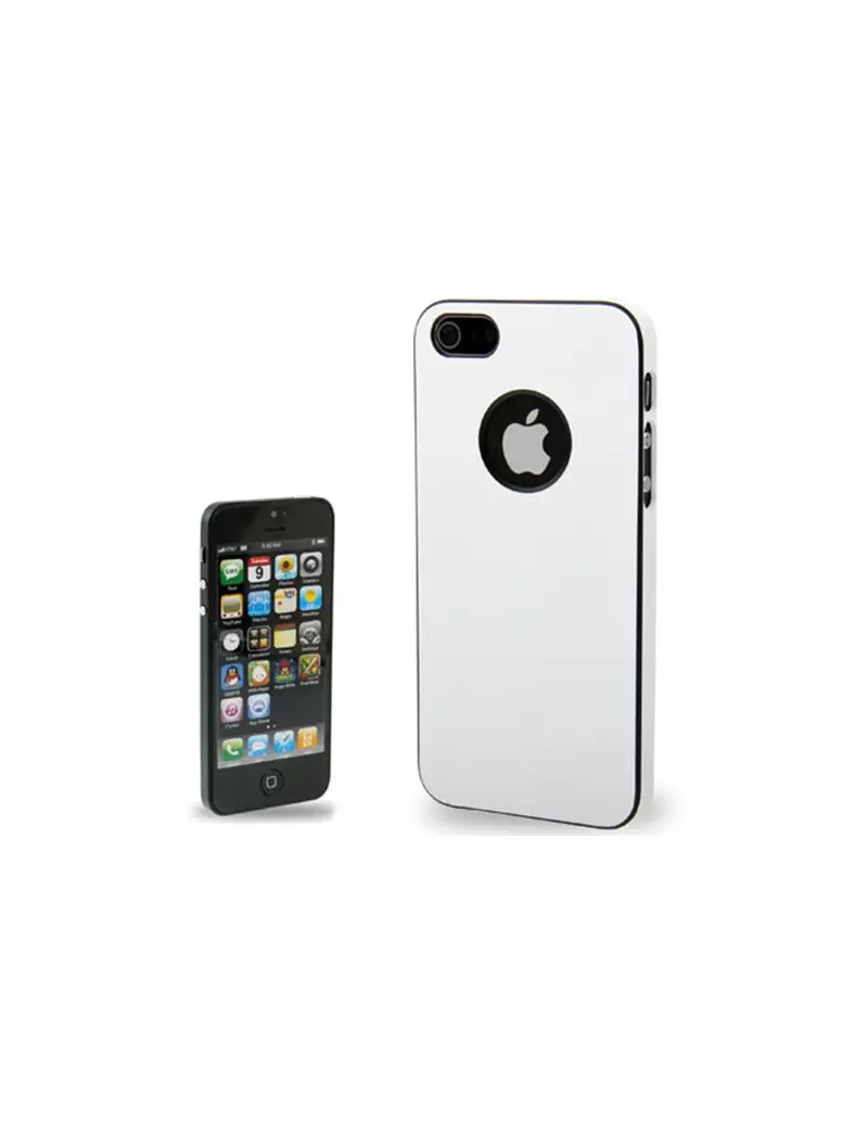 Cover Rigida Slim Fit Super Sottile iPhone 5 5S Bianco