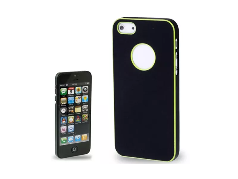 Cover Rigida Slim Fit Super Sottile per Apple iPhone 5 5S (Nero)